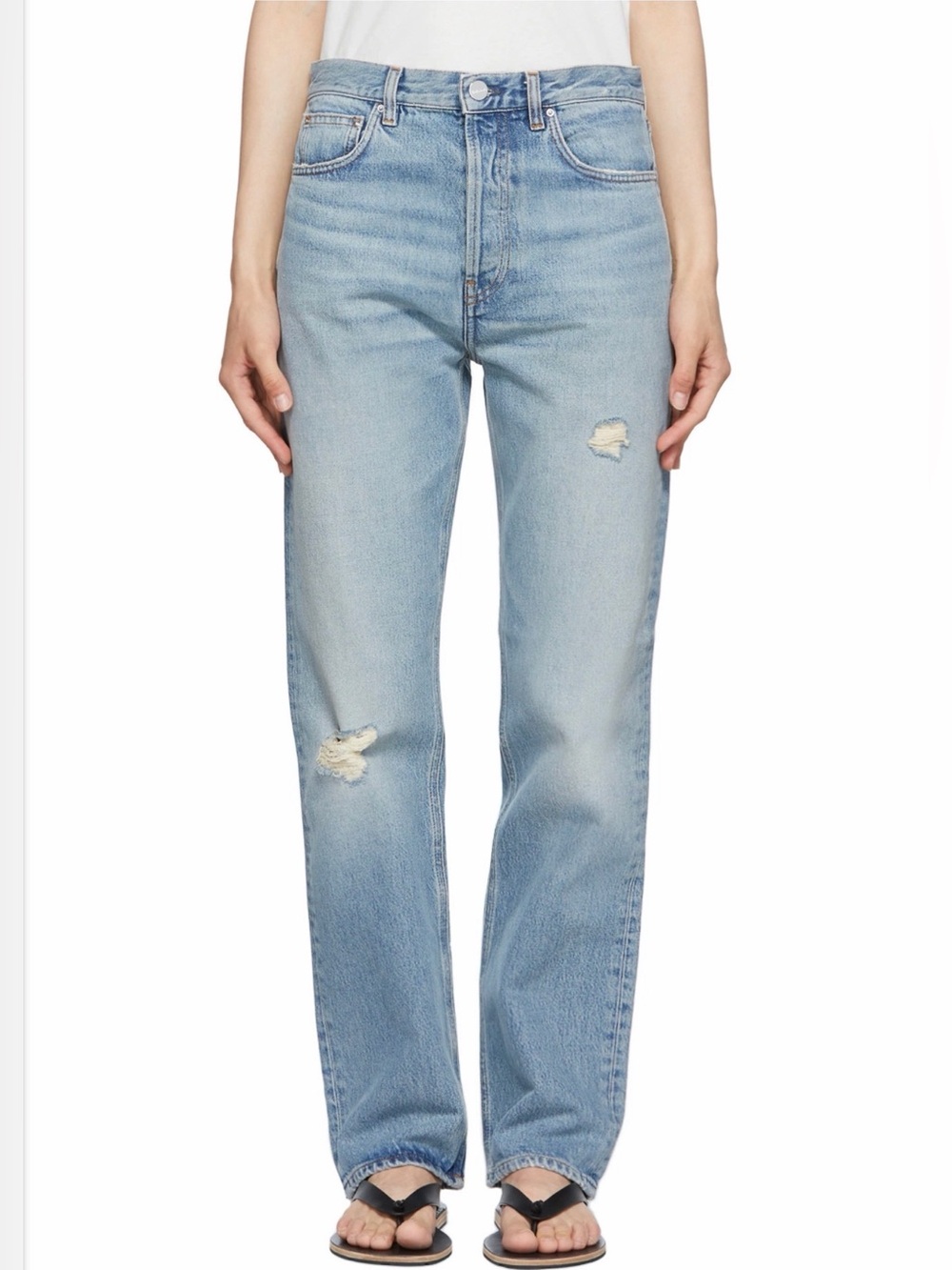 Totême Blue Ease Loose Fit Jeans